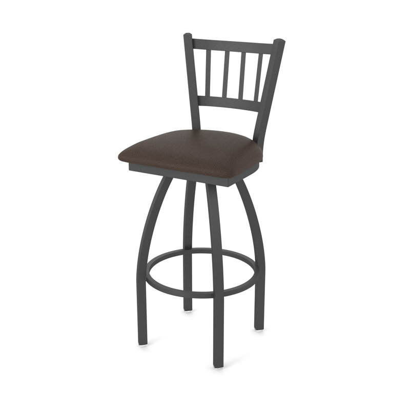Tabouret pivotant 810 Contessa, Vinyle - café règne, Étain, Tabouret de bar (siège d'une hauteur de 30 po)