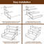 9 Bottle Tabletop Wine Bottle Rack Brown