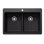 Liven SILGRANIT 33" L x 22" W Double Basin Drop-In/Undermount Kitchen Sink