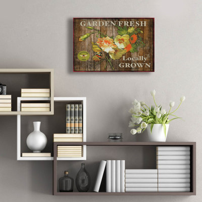 «Farm Fresh 17» par Jean Plout, art mural en verre acrylique, 24 po x 16 po