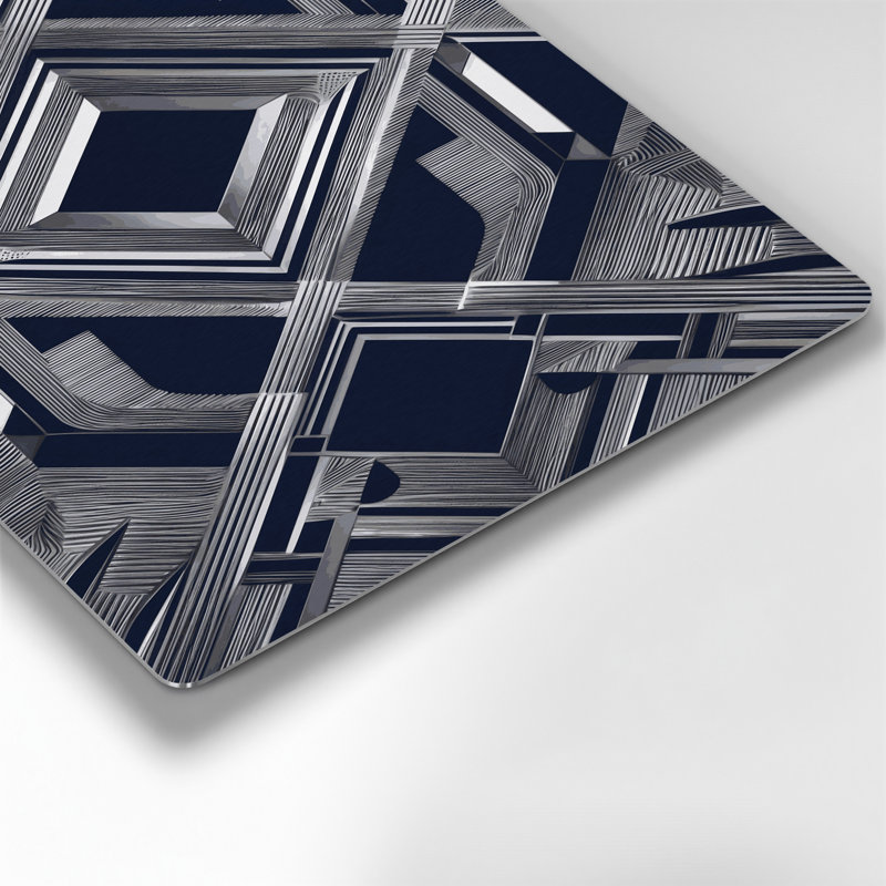 Art mural gris Op Op 77, 11" H x 14" W