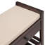 Range-chaussures avec siège et tiroirs rembourrés, banc de rangement polyvalent pour hall d'entrée (espresso)-2024419477