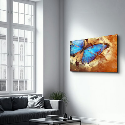 Elegant Tempered Glass Wall Art Painting, 13.8 x 21.7 inches | 100% Tempered Glass, Thickness: 0.16 inches | UV Printed for Vibrant Colors | Perfect for Home Decor, Living Room, & Office Spaces