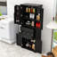 Élégante armoire de rangement - Grand espace de rangement avec tablettes réglables, tiroirs lisses et fonctions de sécurité anti-basculement-1993655082