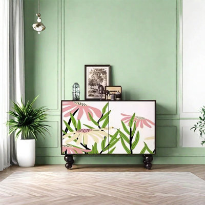 Extra-Large Storage Cabinet with Dual-Layer Design