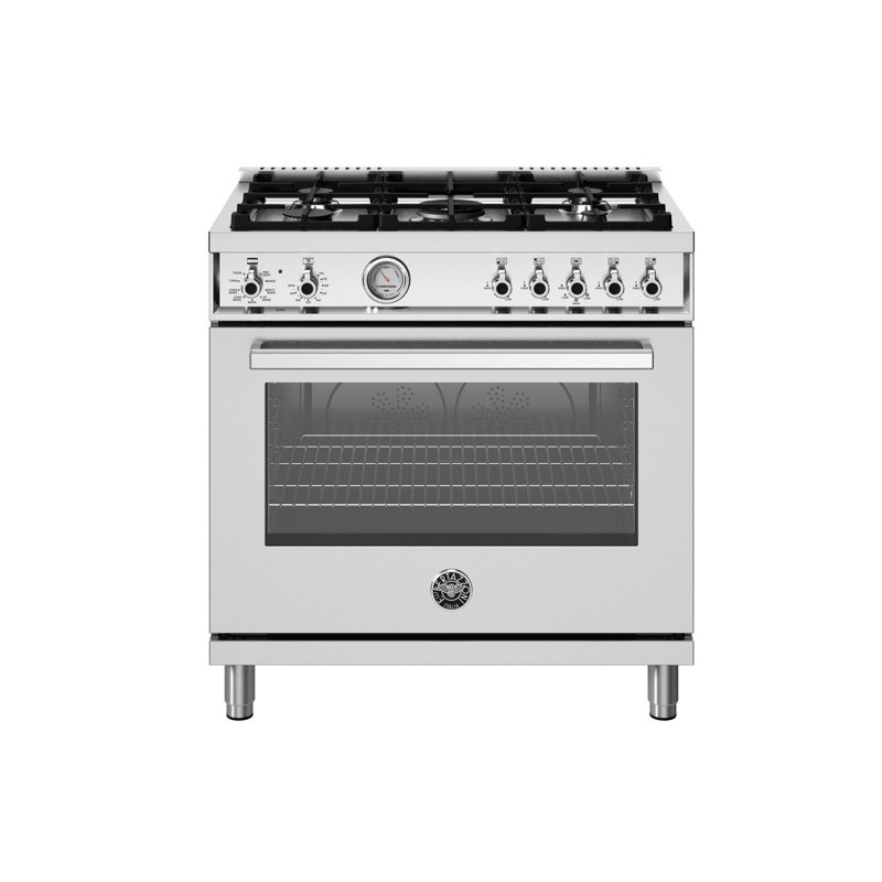 Professional Series Dual-Fuel Range 36" - 5 Burners - Electric Oven - Stainless Steel