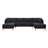 Ryerio 124" Wide Double Chaise U-Shape Sectional Sofa-111318332