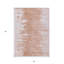 Tapis d'extérieur lavable abstrait couleur terre cuite saumon et cuivre 5 pi x 8 pi