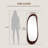 Asymmetrical Full-Length Wall Mirror with Wood Frame-1973234384