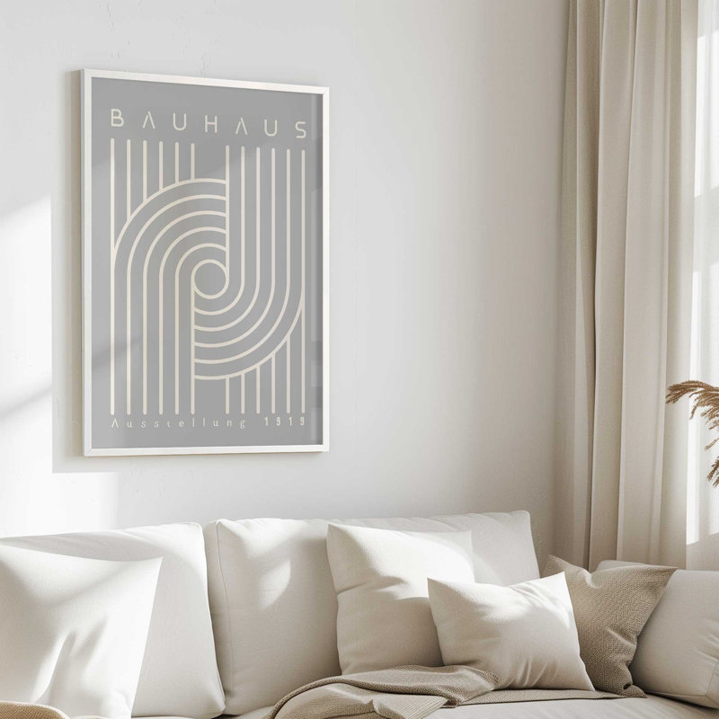 Bauhaus 1919, reproduction d'harmonie linéaire, Unframed, H 16 po x l 12 po x P 0,02 po