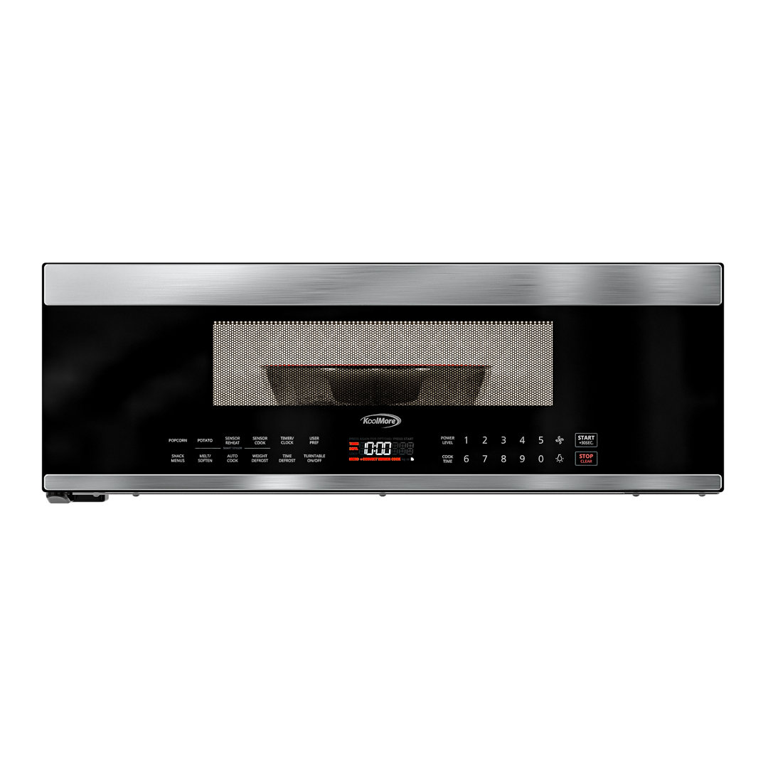 KoolMore 1.2 Cubic Feet 1000 Watt Convection Over The Range Microwave KoolMore