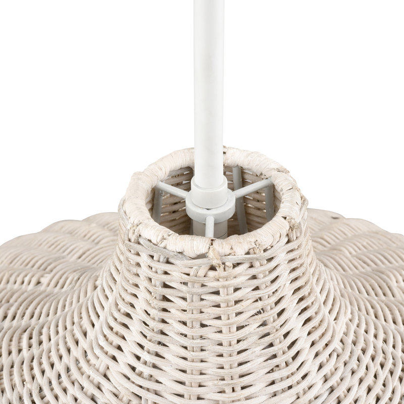 Dejanea 24.25" Wide 4-Light Pendant , White, White