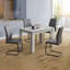 Table de salle à manger, rectangulaire, 48 po, petite, cuisine, salle à manger, stratifié gris, contemporain, moderne