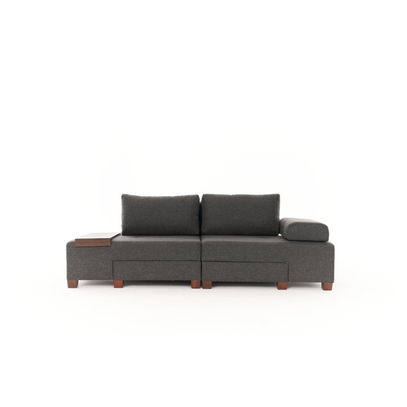 Canapé-lit 3 places, Anthracite