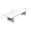 Table basse brune en bois massif brun