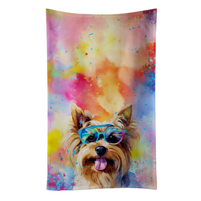 Yorkshire Terrier Hippie Dawg Kitchen Towel