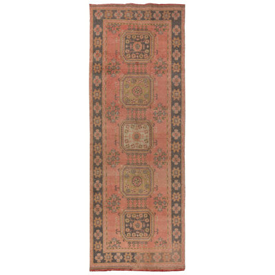 Tapis de couloir fabriqué à la main Authentic Corridor par la Turquie dans les années 1960