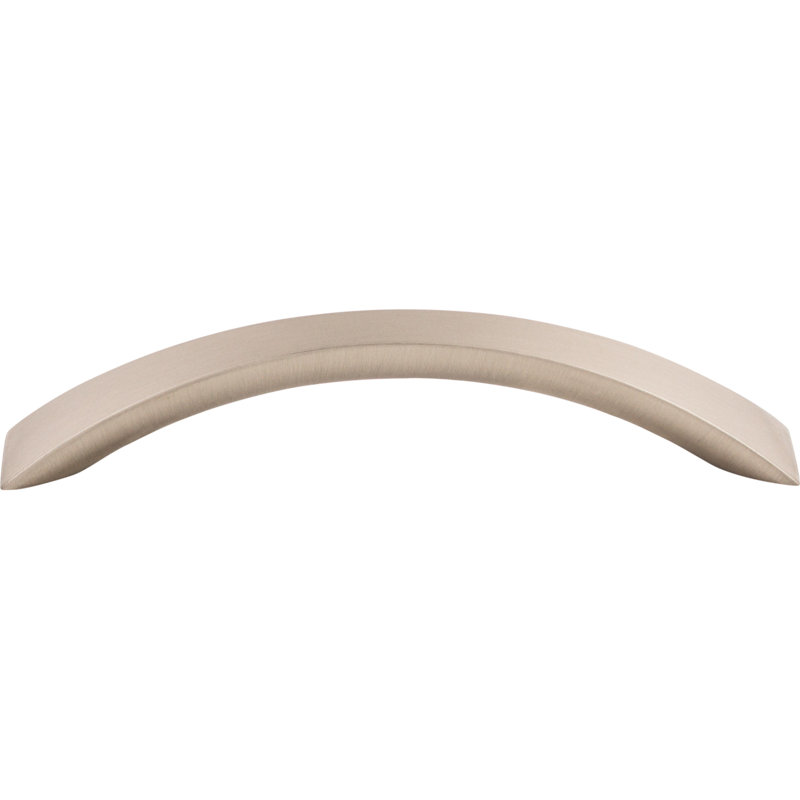 Crescent Flair 5 1/16" Center to Center Bar pull, Brushed Satin Nickel