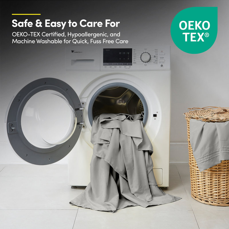 Ensemble de draps en microfibre extra douce 18-24 po, Grand, Argent