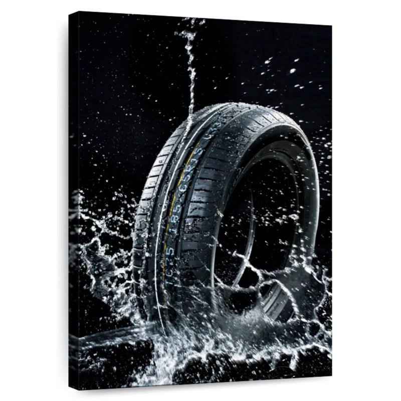 Éclaboussure d'eau de pneu de voiture, H 24 po x l 16 po