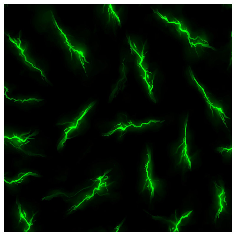 Couvertures d'éclair vert, 60in W x 80in H