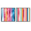 Colligan - Ensemble de 2 collages carrés à formes abstraites-101843004-101843005