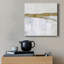 Toile encadrée «Gold Ribbon Horizon II» de qualité supérieure - prête à être accrochée-2138698408-2138698411
