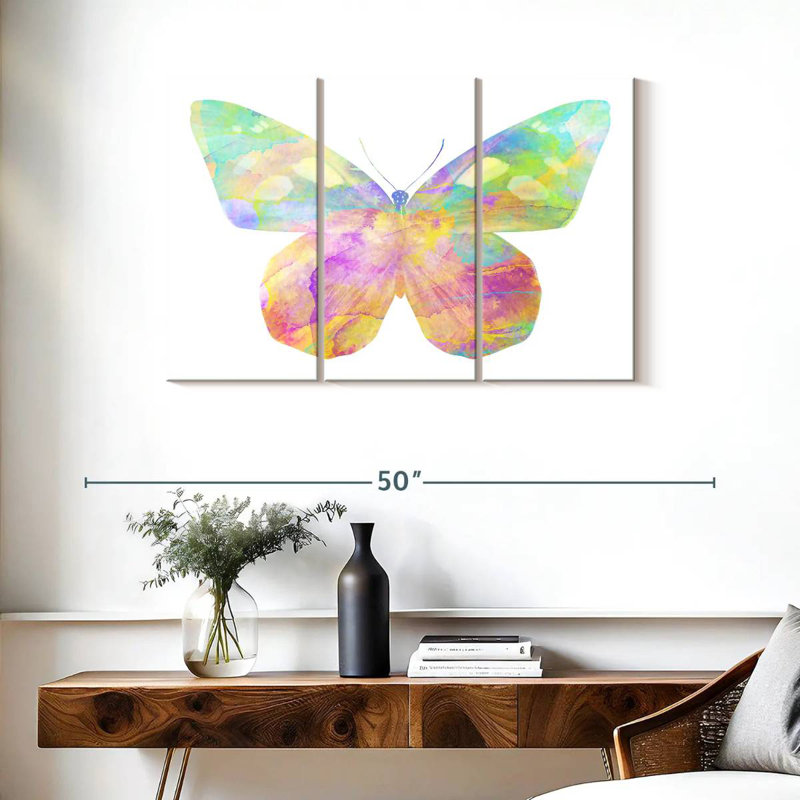 Brampt Rainbow Butterfly, 24" H x 38" W