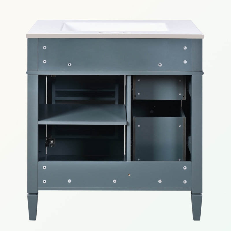 Pollark Bathroom Storage, Light Blue