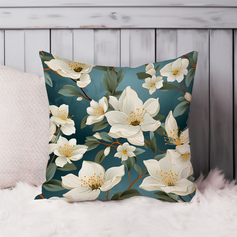 Floral Jasmine Flowers III Modern, 18"H x 18"W