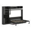 Lit escamotable mural Murphy avec canapé intégré, tablettes, ports USB et éclairage intégré-751209672
