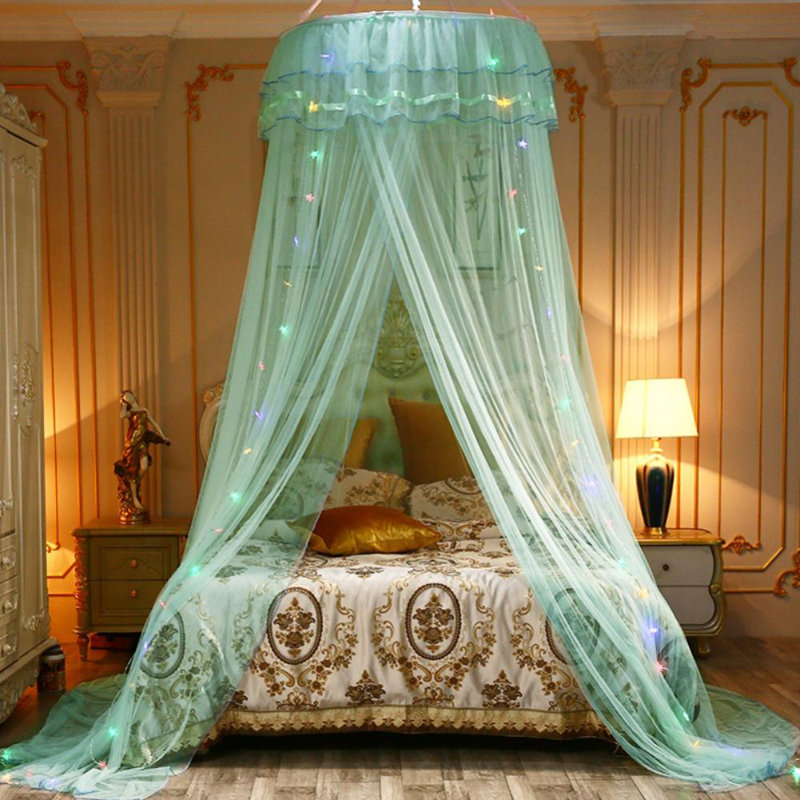 Lit à baldaquin Dreamy Princess | Guirlande de bricolage romantique à DEL | Créez facilement un espace intime et romantique dans votre chambre à coucher