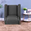 Fauteuils inclinables durables en tissu gris anthracite, conception moderne pour le confort de la maison