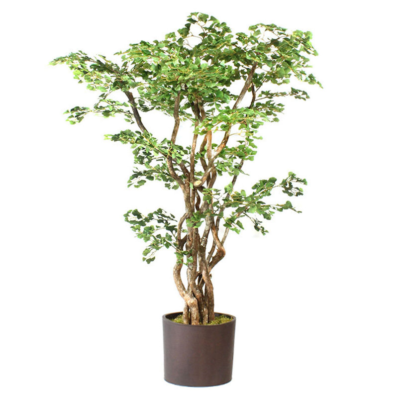 Faux Eucalyptus Tree in Metal Planter