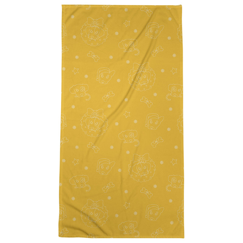 Beach Towel, Gold, Microfiber