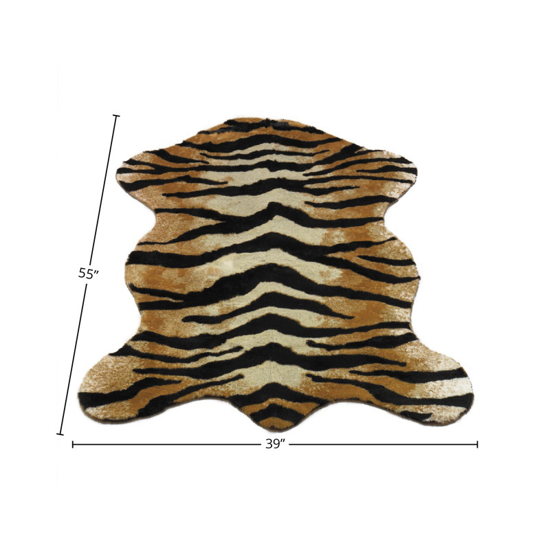 Tapis tigre, Rectangle 3 pi 3 po x 4 pi 7 po