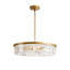 Lustre tambour en cristal 6 lumières Eva