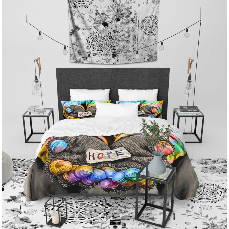 Hope Polyester Comforter, Queen Comforter + 2 Standard Pillowcases