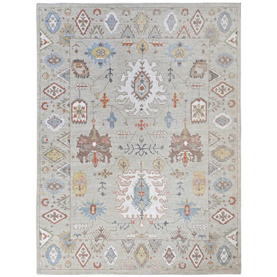 Tapis vert noué à la main de haute qualité