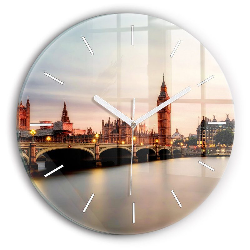 Glass Wall Clock