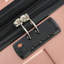 Valise rigide, valises en ABS léger et durable avec roues doubles, bagage de voyage à carreaux extensible de 28 pouces