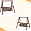 Balancelle d'extérieur 2 places avec support et tables d'appoint pour le jardin