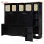 Lit escamotable double avec bureau et armoires en rotin, lit mural peu encombrant pour le bureau personnel-1134743417