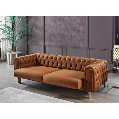 Kurtis 75" Upholstered Sleeper Sofa