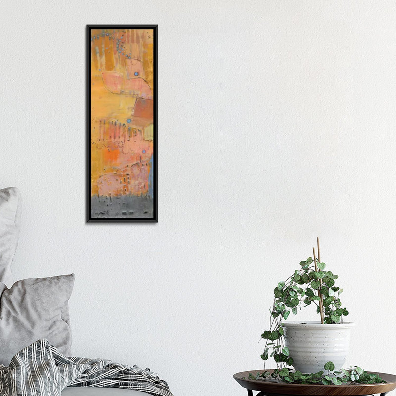 «Reedy III», reproduction sur toile, H 36 po x l 12 po x P 1,5 po, Toile avec cadre noir