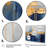 " Fabric Of Time Abstract Blue And Gold IV " 3 - Pieces-397021915