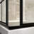 DreamLine French Corner 34 1/2 inch D x 34 1/2 inch W x 72 inch H Framed Sliding Shower Enclosure in Matte Black-31983554-131236799