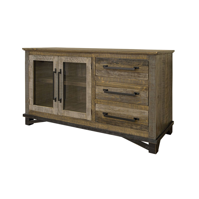 Loft Brown 59.75'' Solid Wood Sideboard