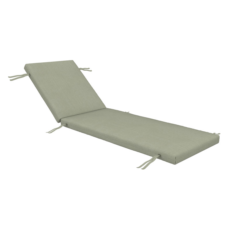 Coussin de chaise longue d'extérieur Lani Sunbrella®, L 24 po x P 73 po, Sunbrella toile sel de mer