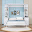 Lit escamotable Roubaix avec bureau intégré et tablettes de rangement, tiroirs et éclairage-1495880214